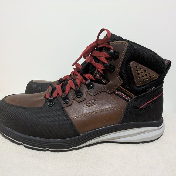 Keen Dry Red Hook Waterproof Carbon Toe Safety Utility Boots Size 13D New* - Picture 7 of 16